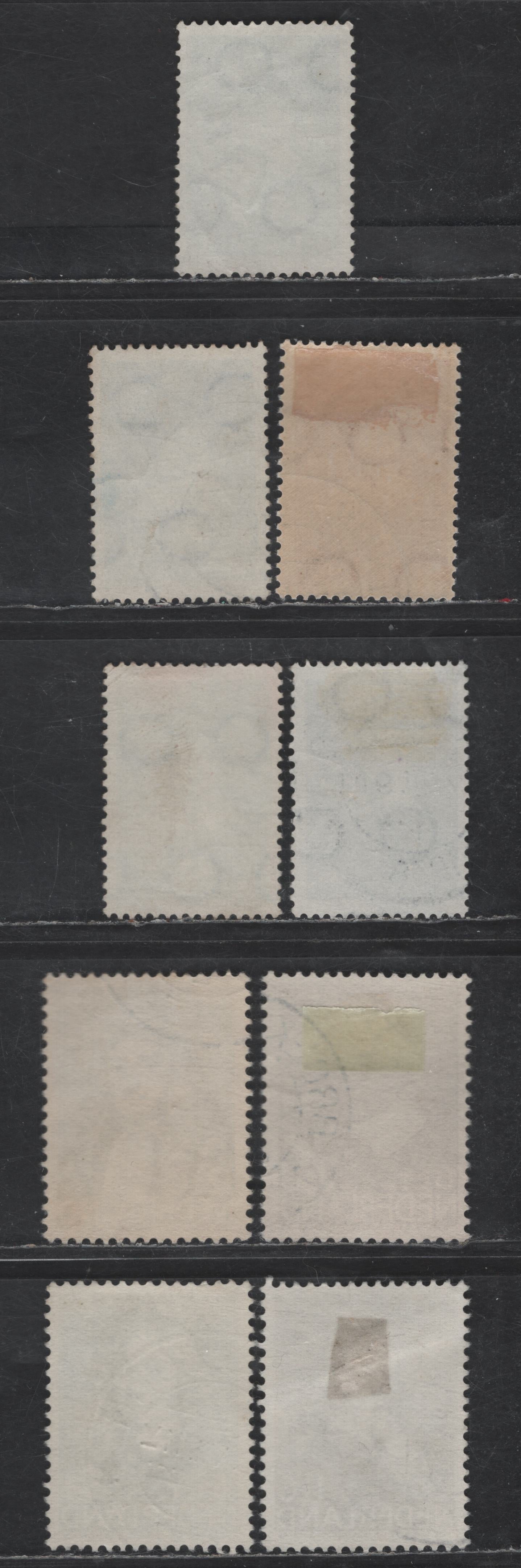 Lot 309 Netherlands SC#B94-B102 1.5c+1.5c - 12.5c+3.5c Black Brown - Dull Blue Jacob Marris - The Laughing Child, 1937 Semi Postal Issue, 9 Very Fine Used Singles