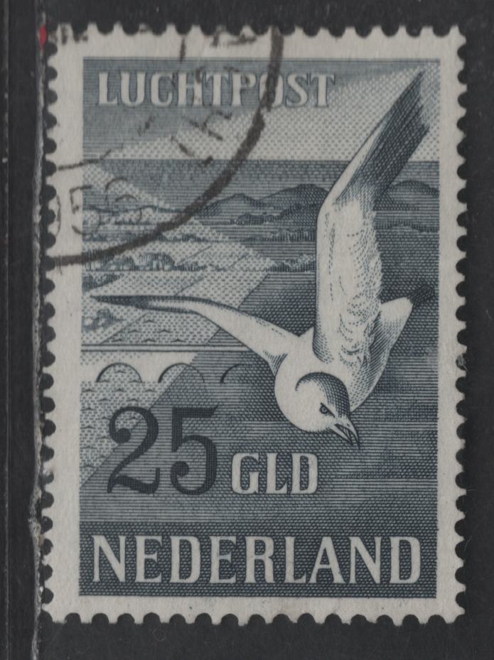 Lot 380 Netherlands SC#C14 25g Blue Gray Seagull, 1951 Airmail Issue, A Very Fine Unused Single