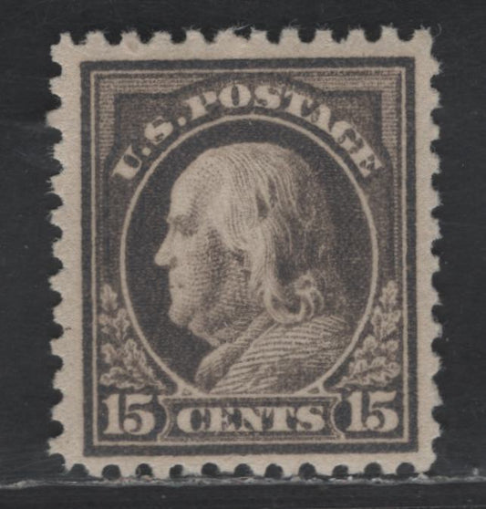 Lot 414 United States Of America SC#514 15c Grey Benjamin Franklin, 1908-1920 Washington-Franklin Issue, A VFNH Single Perf. 11, Unwatermarked