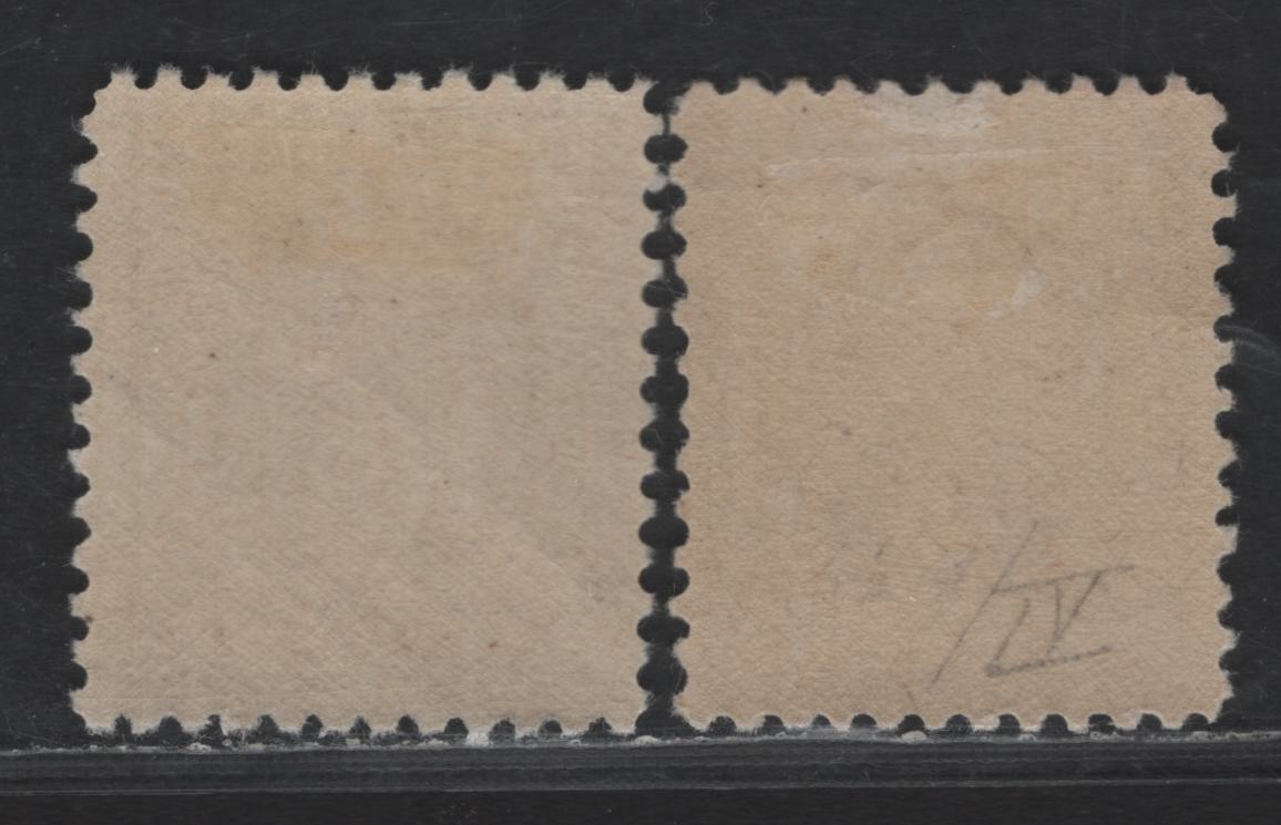 Lot 430 United States Of America SC#529-530 3c Violet George Washington, 1908-1920 Washington-Franklin Issue, 2 Fine OG Singles Offset Printing Types III & IV