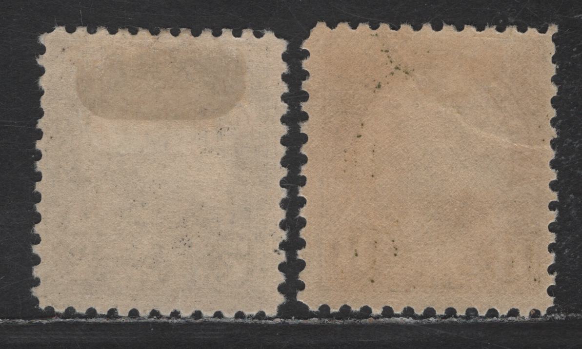 Lot 452 United States SC#559-560 7c - 8c Black - Olive Green McKinley - Grant, 1922-1925 Presidents Issue, 2 FOG Singles, Unwatermarked, Perf 11