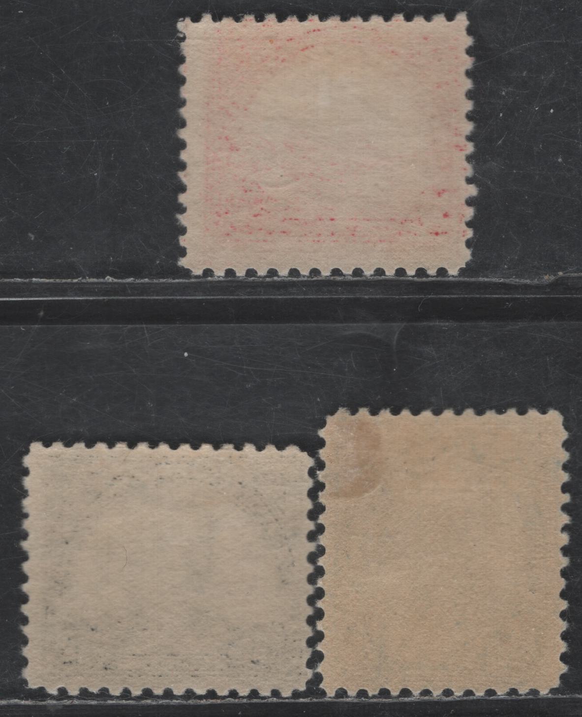 Lot 454 United States SC#565, 567, 623 14c - 20c Blue - Gray American Indian - Golden Gate, 1922-1925 Presidents Issue, 3 F/VFOG Singles, Unwatermarked, Perf 11