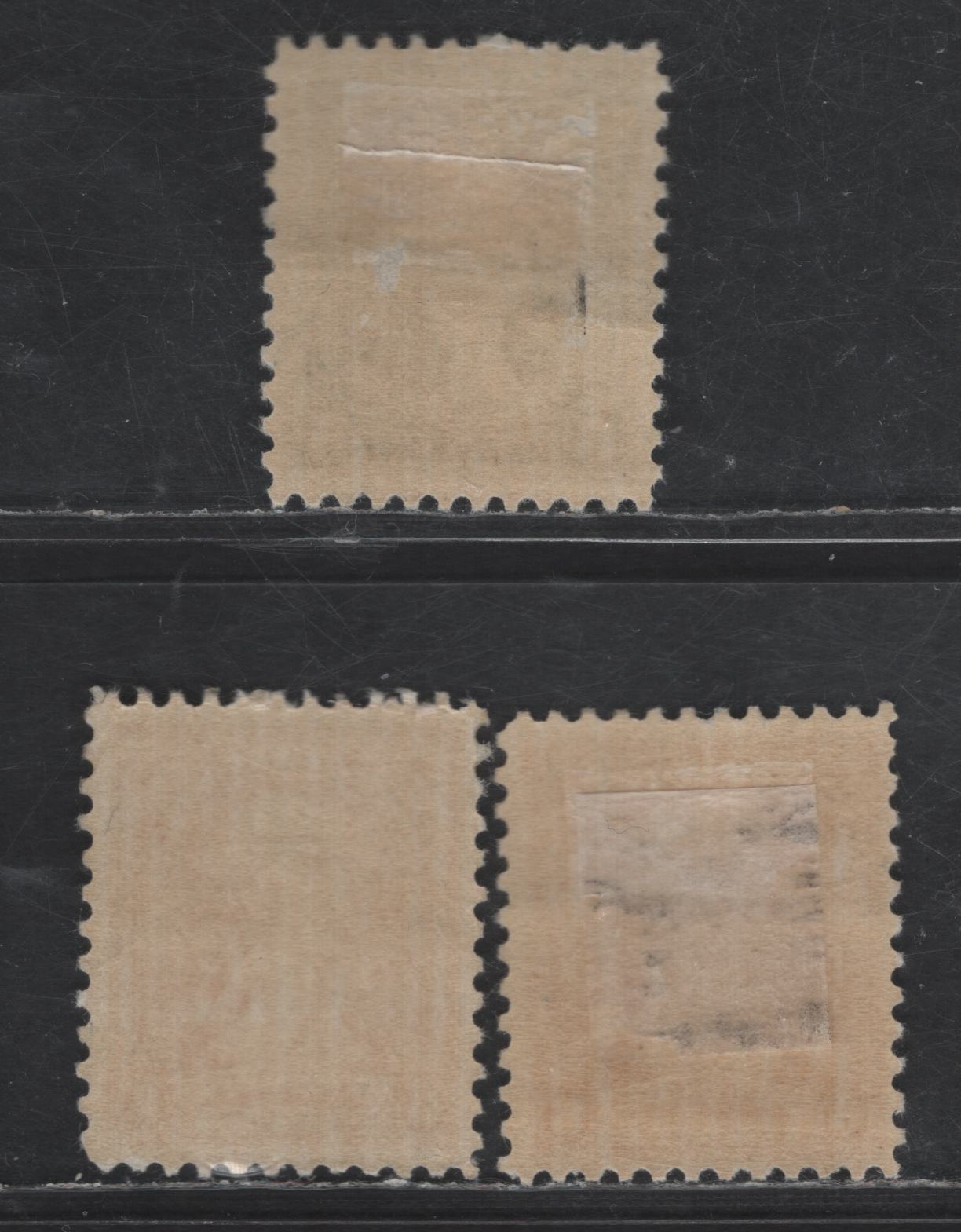 Lot 477 United States SC#710-711 5c - 6c Blue - Red Orange Washington, 1932 Washington Bicentennial Issue, 3 VFOG/NH Singles, Rotary Press Printing, Perf 11x10.5, Two Shades Of 6c