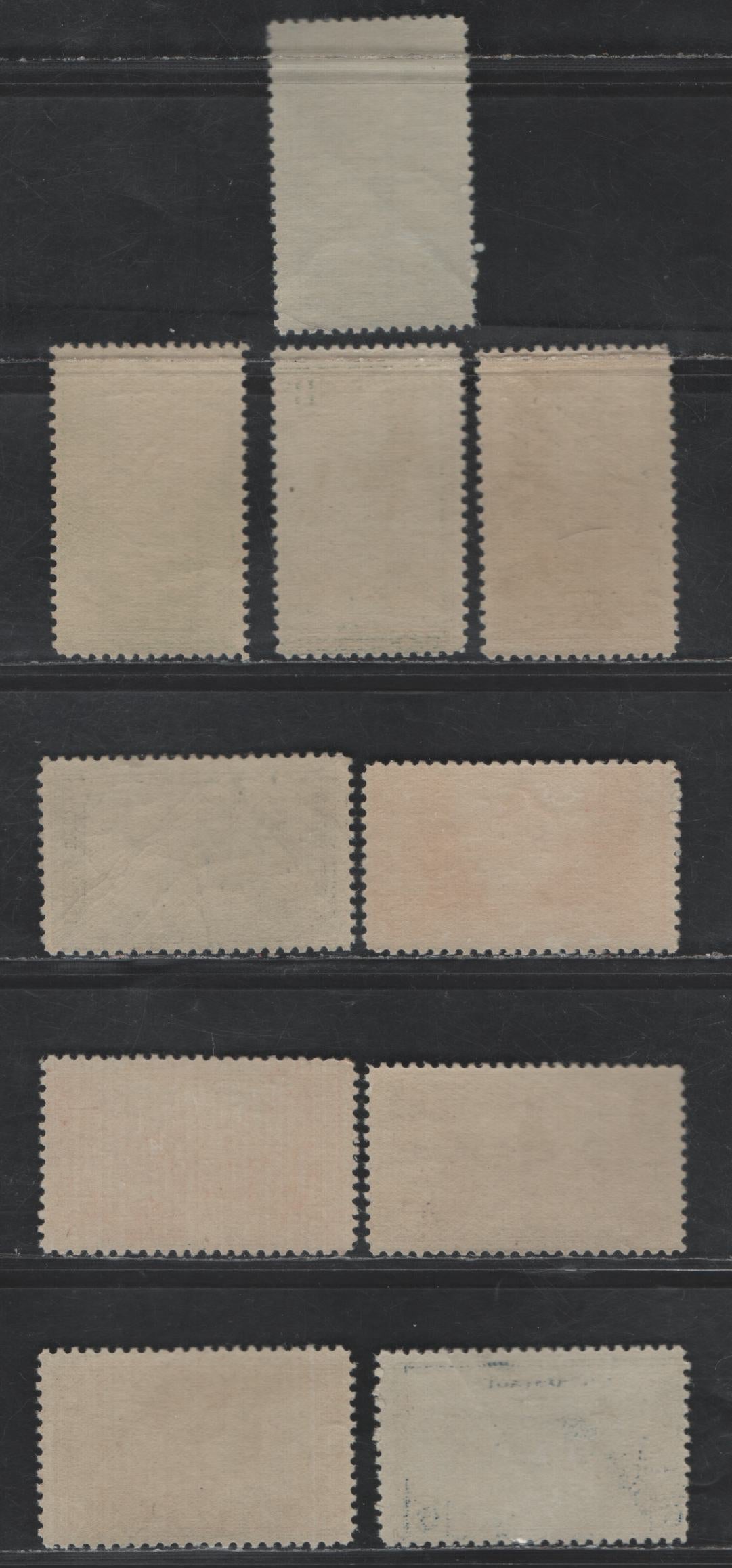 Lot 486 United States SC#740-749 1c - 10c Green - Gray Black El Capitan, Yosemite - Mt Rockwell, Glacier National Park, 1934 National Park Issue, 10 F/VFNH/OG Singles, Natural Gum Skips At Base of 9c, Small Disturbances On 6c