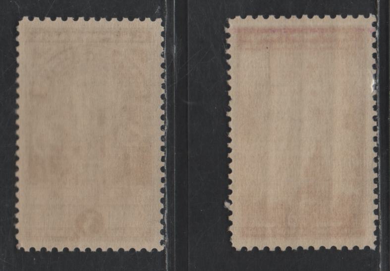 Lot 490 United States SC#895, 897 3c Bright Rose Purple - Brown Violet Three Graces - Wyoming State Seal, 1940 Pan American Union - 50th Anniv of Wyoming Statehood Issues, 2 SUP/GEM NH Singles