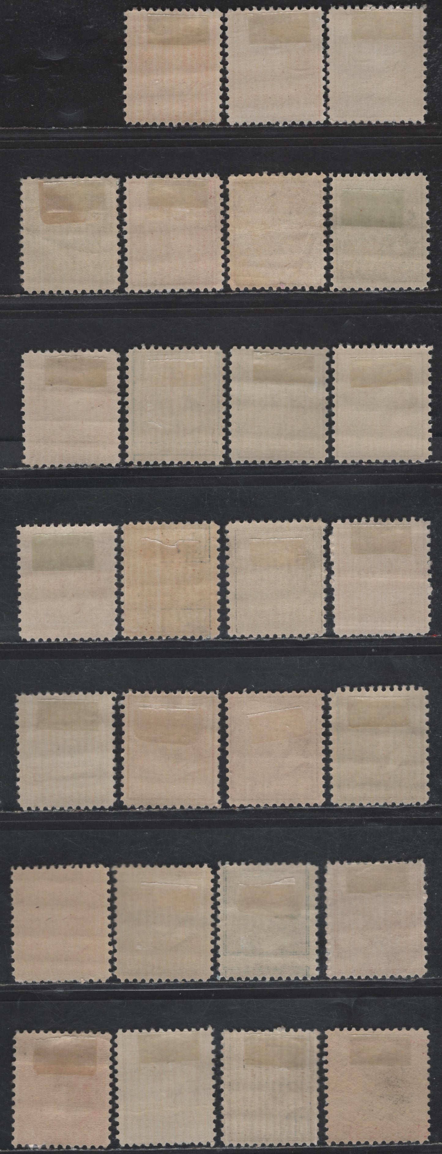 Lot 492 United States SC#804, 806, 808-809, 811, 814-828, 830, 832 1c - $1 Green - Purple & Black George Washington - Woodrow Wilson, 1938-1954 Presidential Issue,  FOG Singles, Includes Shade & Gum Variations