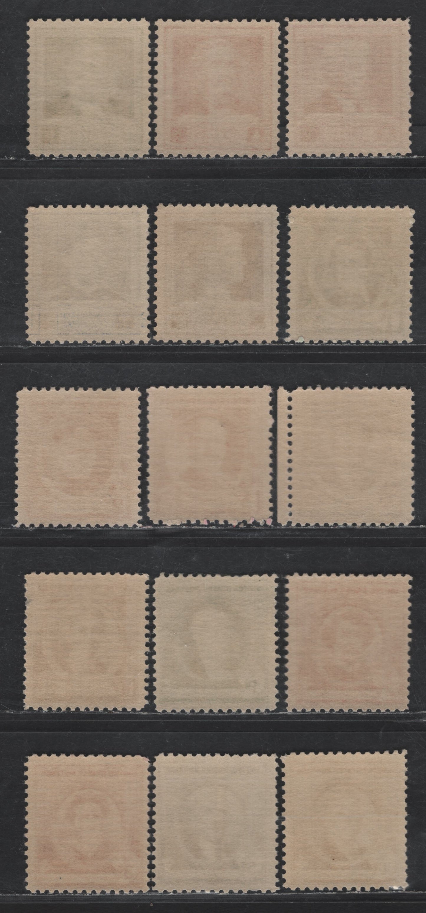 Lot 500 United States SC#874-888 1c -10c Bright Blue Green -Dark brown John James Audubon - Jane Addams, 1940 Famous Americans Issue, 15 F/VFNH Singles