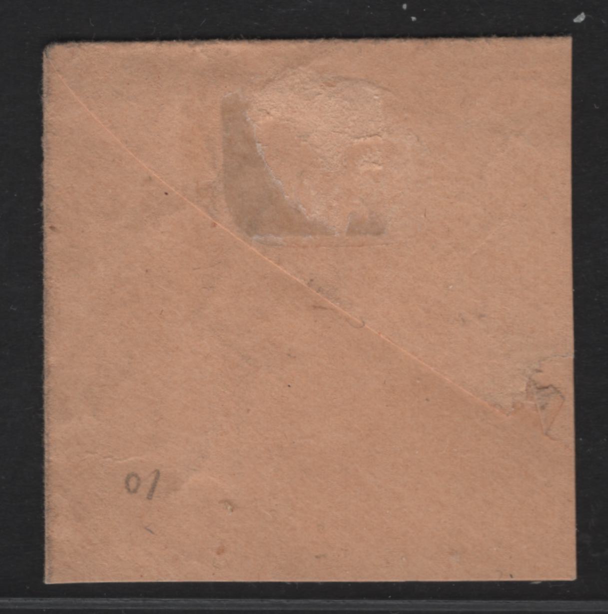 Lot 5 United States SC#U10 3c Red Washington, 1853-1855 Nesbitt Issue, A Extremely Fine Used Single, Buff Paper, Extra Large Marginal Square, 14.5mm Label At Top