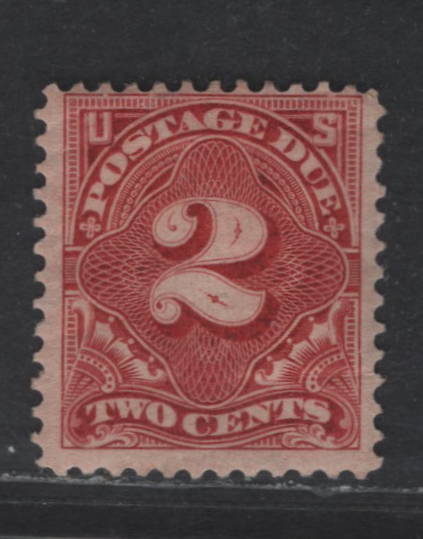 Lot 508 United States SC#J39 2c Deep Claret Numeral, 1895-1897 Postage Due Issue, A FOG Single, Double Lines USPS Wmk