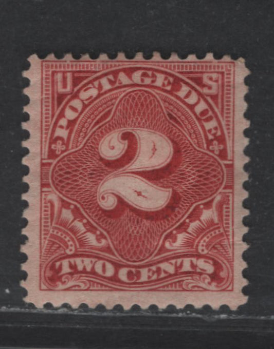 Lot 508 United States SC#J39 2c Deep Claret Numeral, 1895-1897 Postage Due Issue, A FOG Single, Double Lines USPS Wmk