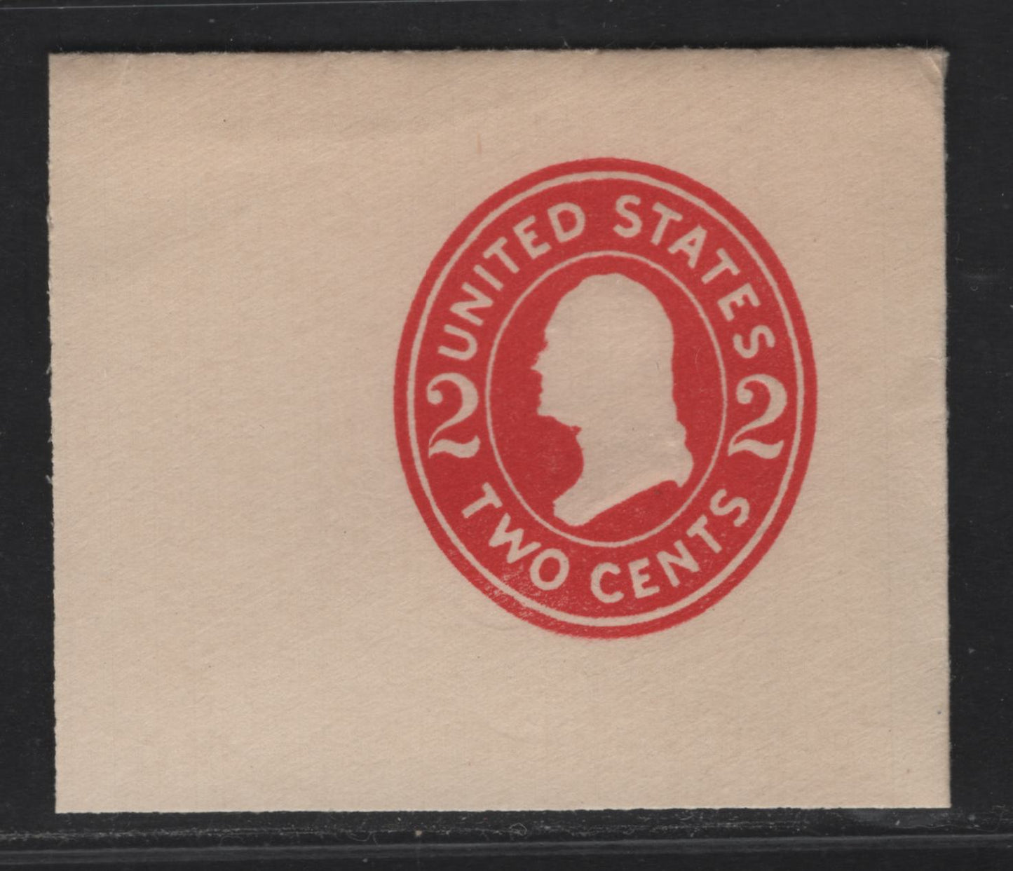 Lot 84 United States SC#U411f 2c Carmine Franklin, 1907-1916 Heads Issue, A Very Fine Unused Single, White Wove Paper, Die 7