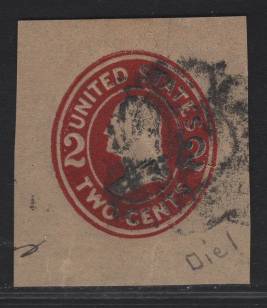 Lot 90 United States SC#W410 2c Brown Red Franklin, 1907-1916 Heads Issue, A Very Fine Used Singles, Wrapper on Manilla