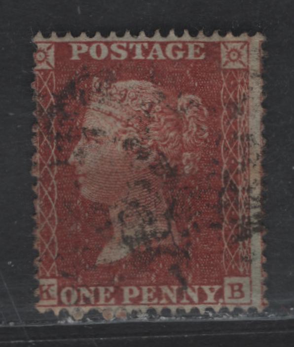 Lot 116 Great Britain SG#26 1d Red Brown Queen Victoria, 1854-1857 Line Engraved Issue, A Fine Used Single, Perf 16, Blued Paper