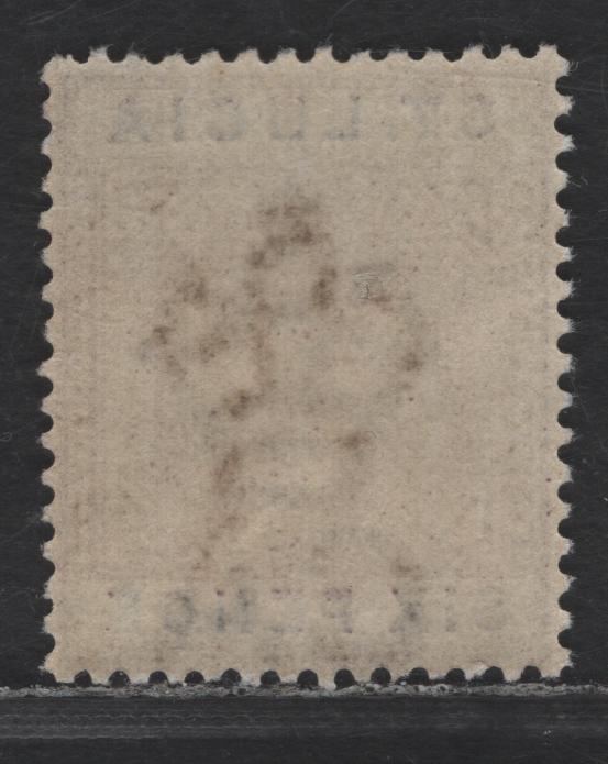 Lot 230 St Lucia SG#49 6d Dull Mauve & Blue Queen Victoria, 1891-1898 Queen Victoria Imperium Keyplates Issue, A VFNH Single, Die 2