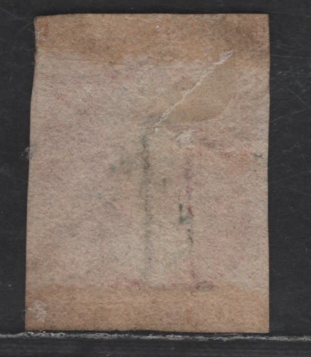 Lot 251 (C) Tasmania SG#29 1d Carmine Queen Victoria, 1857-1867 Chalon Heads Issue, A Very Good Used Imperf Single, Double Lined 1 Wmk