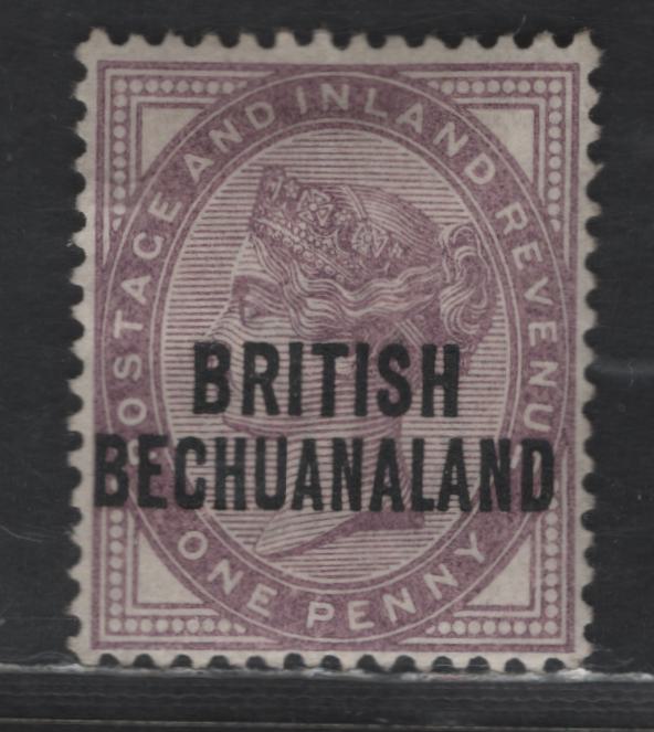 Lot 41 British Bechuanaland SG#33 1d Lilac Queen Victoria, 1891 Jubilee Issue, A VFOG Single