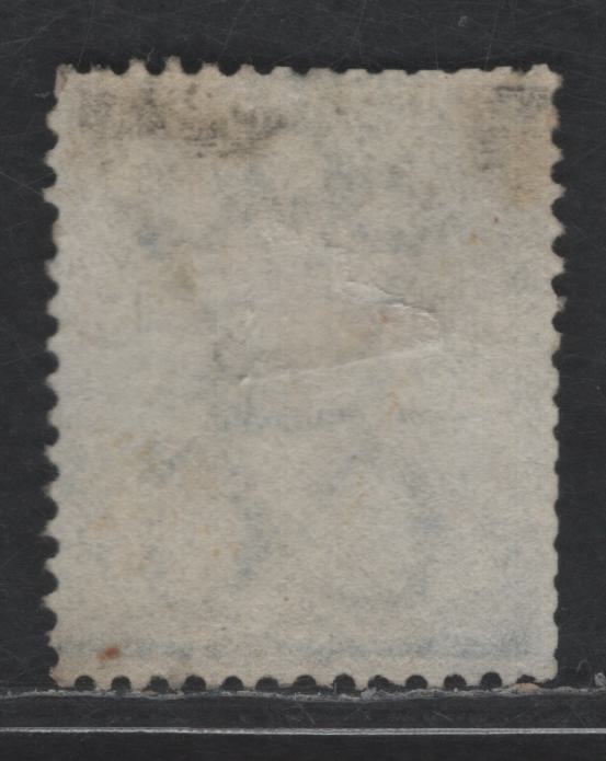 Lot 46 Bermuda SG#3 2d on 3d Dull Blue Queen Victoria, 1865-1903 Queen Victoria Keyplate Issue, A Very Good Used Single, Crown CC Wmk, Perf 14