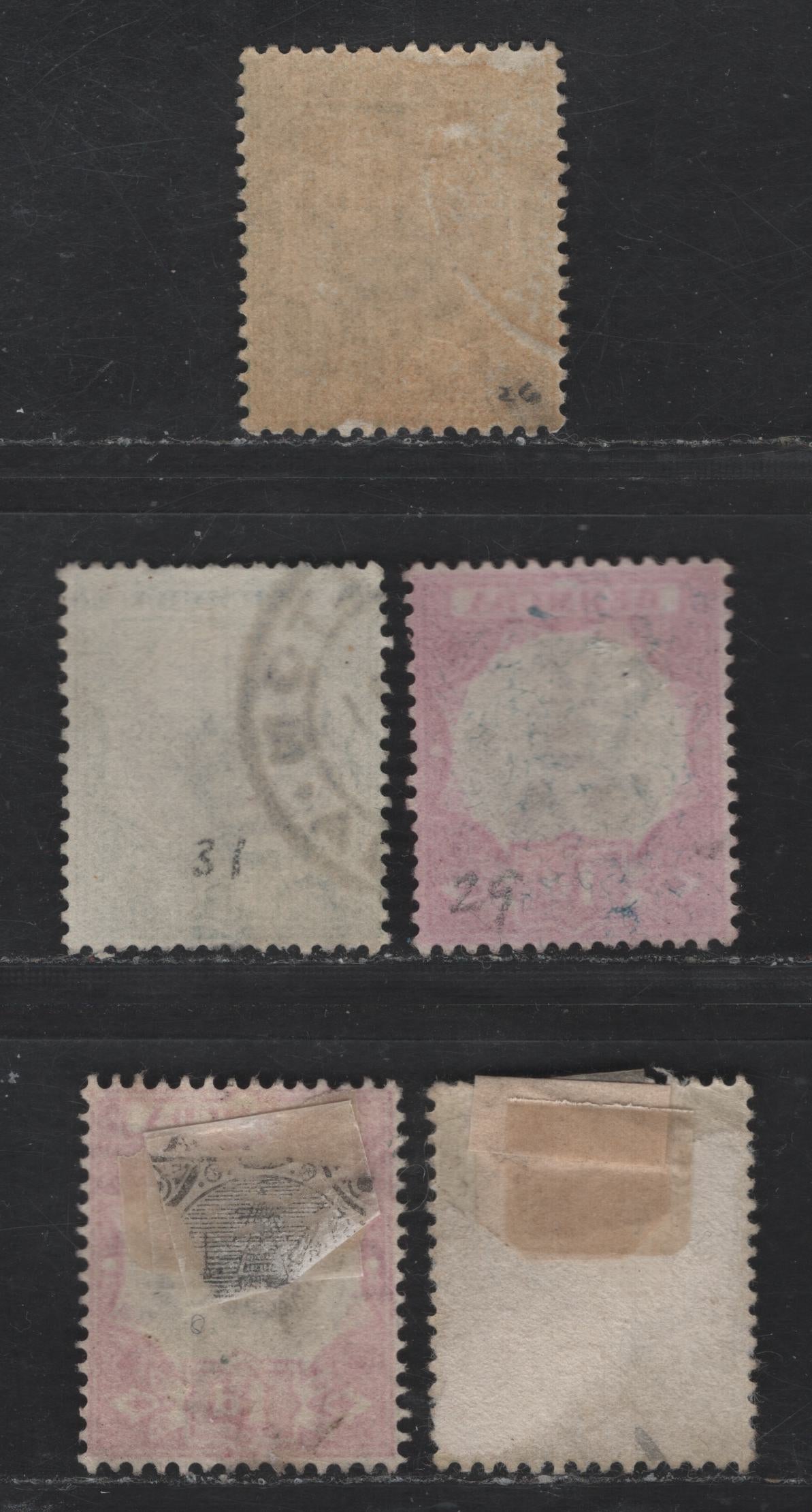 Lot 122 (C) Bermuda SG#31-33 1/2d - 3d Black & Green - Magenta & Sage Green Dry Docks, 1902-1903 Dry Docks Definitives, 3 Very Fine Used Singles, Crown CA Wmk