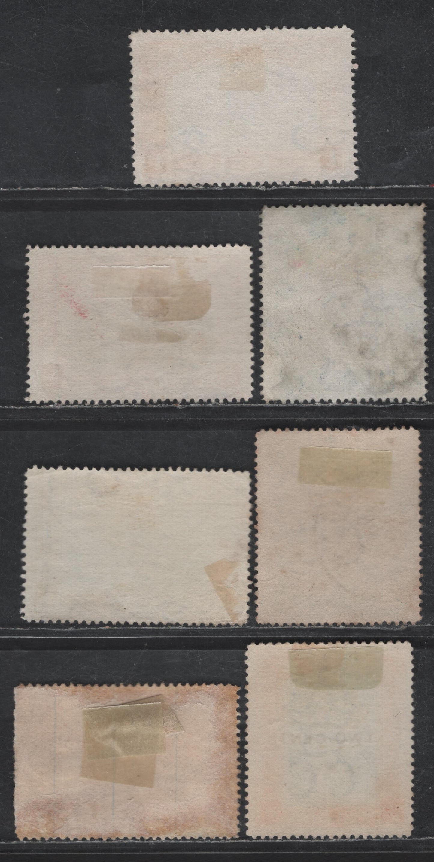 Lot 136 (C) British Guiana SG#216-217, 219, 222-223 1c - 5c on 10c Blue Black & Carmine Red - Blue Black & Brown Red Mount Roraima -Ship, 1898-1899 Queen Victoria's Jubilee  & Surcharged Issues, 5 Fine/Very Fine Used Singles