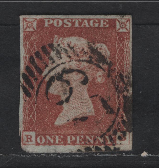 Lot 189 (C) Great Britain SG#8 1d Red Brown Queen Victoria, 1841 Queen Victoria Penny Red Issue, A Fine Used Imperf Single, Alphabet I