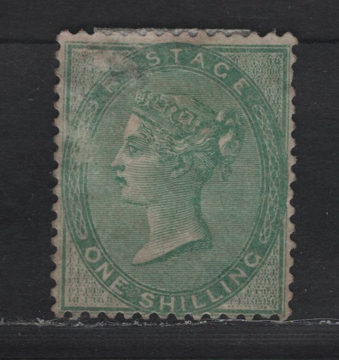 Lot 190 (C) Great Britain SG#72 1/- Green Queen Victoria, 1855-1857 Queen Victoria Surface Printed Issue, A Good Unused Single, Without Corner Letters, Presentable Example Of This Very Rare Stamp