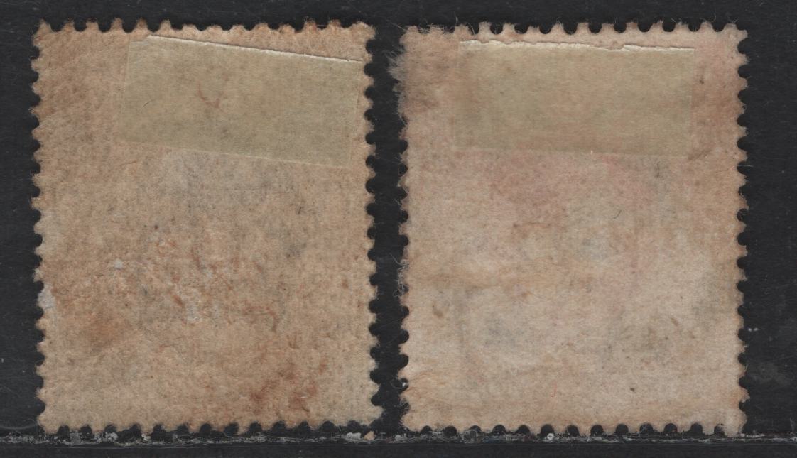 Lot 195 (C) Great Britain SG#240, 249 4d - 7d Pale Orange - Gray Black King Edward VII, 1902-1910 King Edward VII Issue, 2 Fine/Very Fine Used Singles, De la Rue Printing