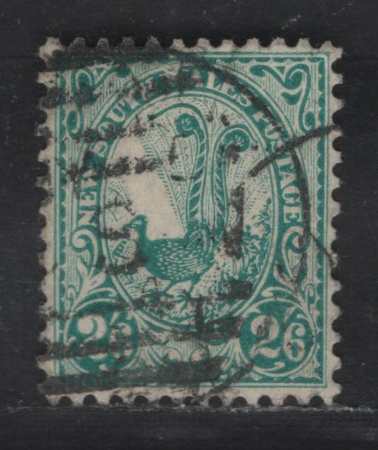Lot 267 (C) New South Wales SG#326 2/6 Green Lyrebird, 1902-1903 Keyplate Issue, A Very Fine Used Single, Crown over NSW Wmk With Narrow Gap