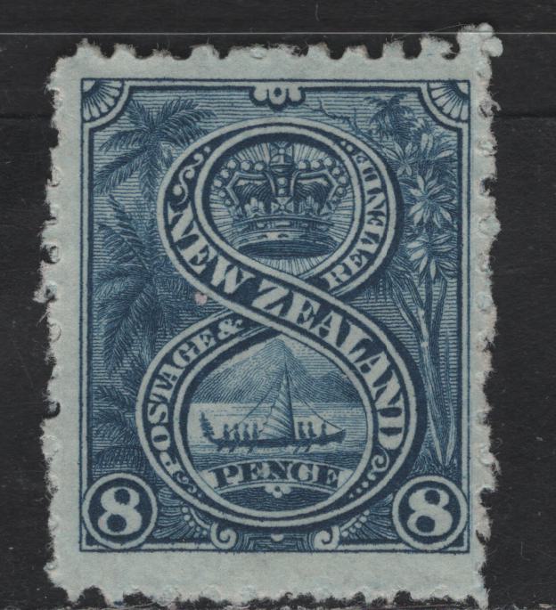 Lot 281 New Zealand SG#313 8d Rblue Maori War Canoe, 1902-1907 Pictorial Issue, A FOG Single, Single Wmk, Perf 11