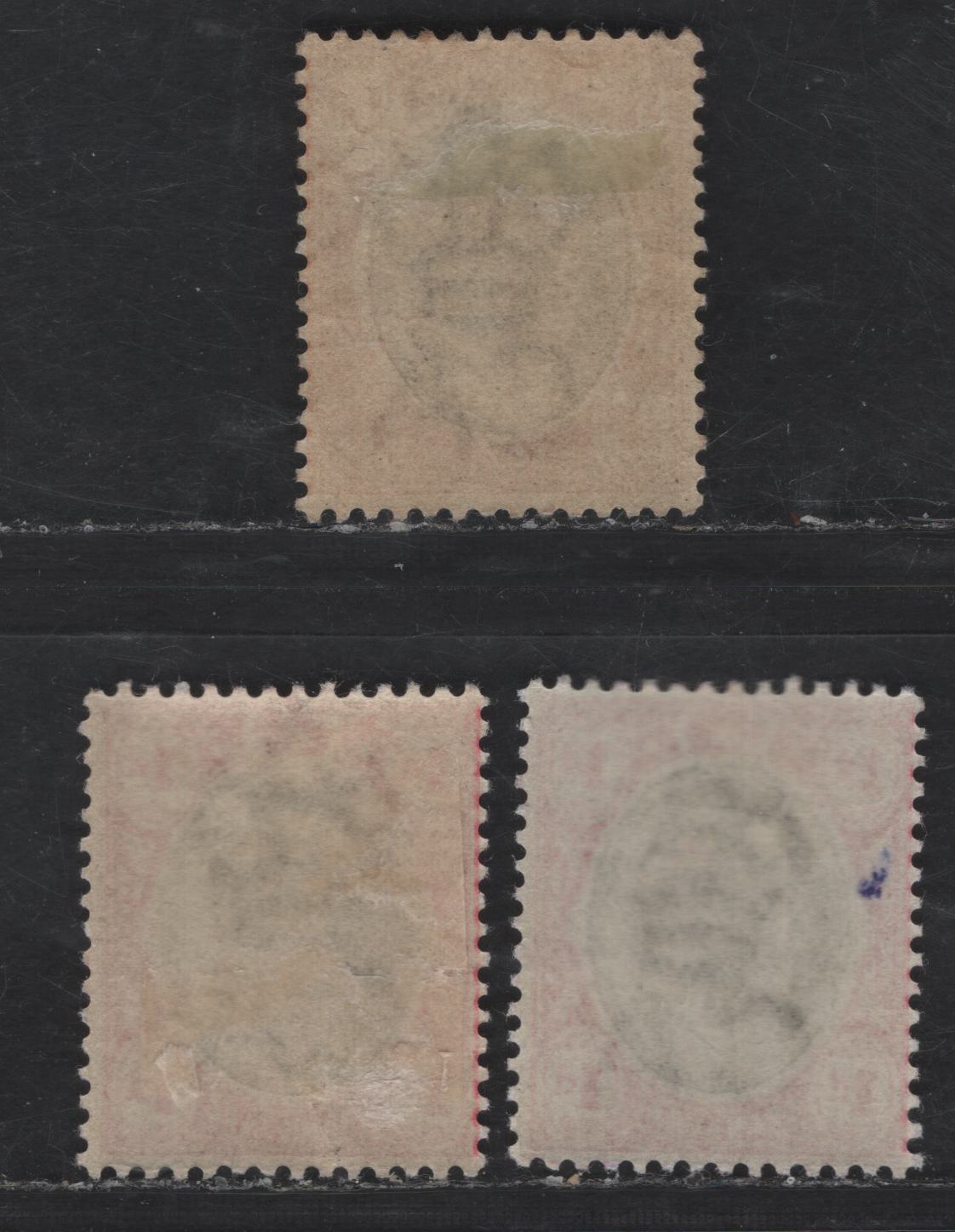 Lot 373 (C) Transvaal SG#245, 250 1d Grey & Carmine, 6d Grey & Orange Brown, 1902-1903 King Edward VII Wmk Crown CA Issue, 3 F & VF OG Singles