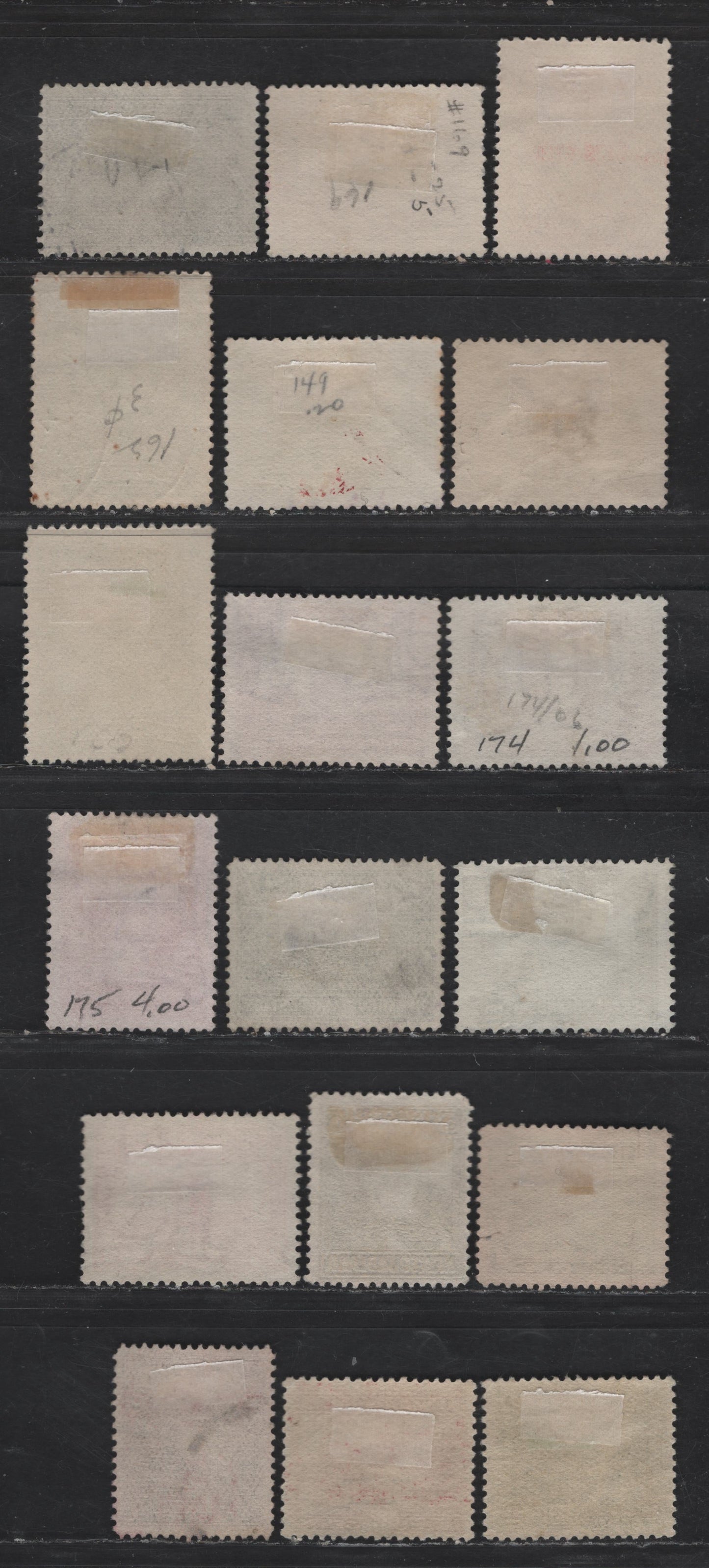 Lot 43 Newfoundland #131, 134-135, 140-141, 149, 156, 163, 165-167, 169, 173-176, 179 1c - 10c Bottle Green - Violet Twin Hills - War Memorial, 1923-1929 Pictorial - Surcharge Issues, 17 Fine/Very Fine Used Singles