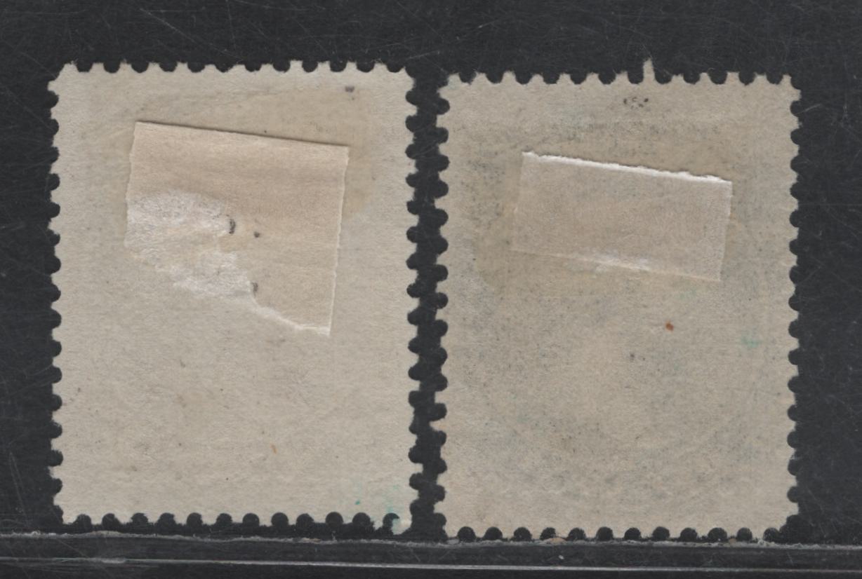 Lot 67 Nova Scotia #8-9 1c - 2c Black - Lilac Queen Victoria, 1860-1863 Queen Victoria Issue, 2 Very Fine Unused Singles, Perf 12