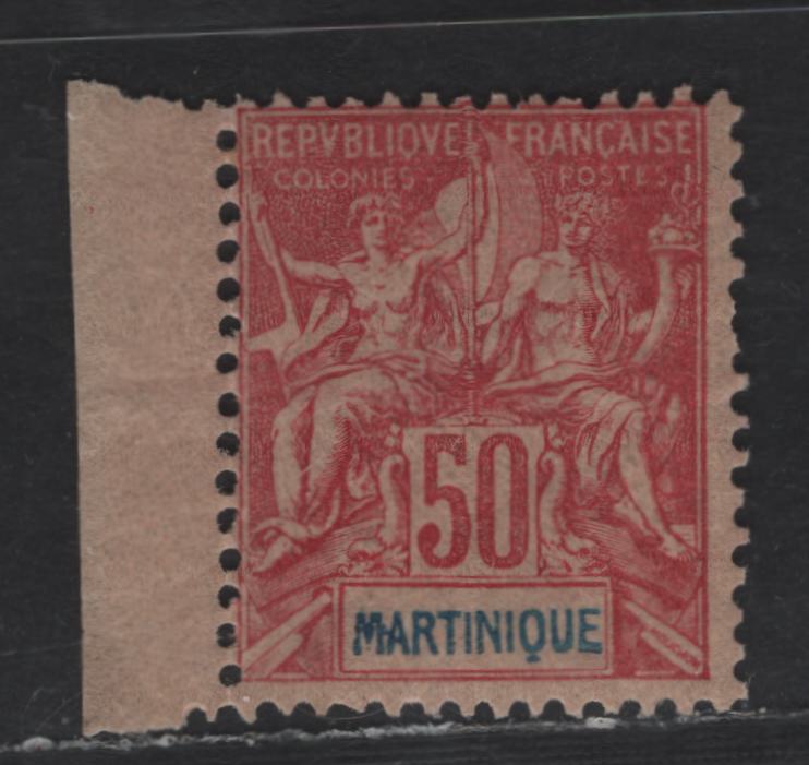 Lot 194 Martinique SC#48 50c Carmine on Rose Navigation & Commerce, 1892-1906 Navigation & Commerce Issue, A FNH Single