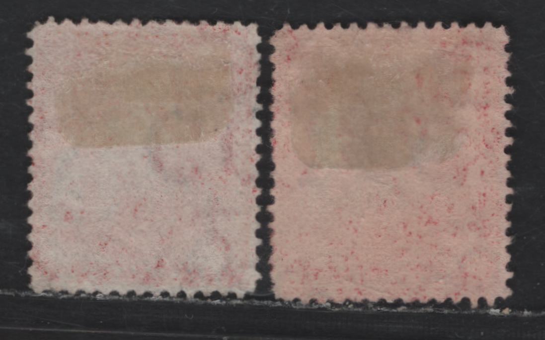 Lot 56 Trinidad SG#75x 1d Rose & Scarlet Britannia, 1863-1880 Britannia Issue, 2 Fine Used Singles, Reversed Crown CC Wmk, Perf 14