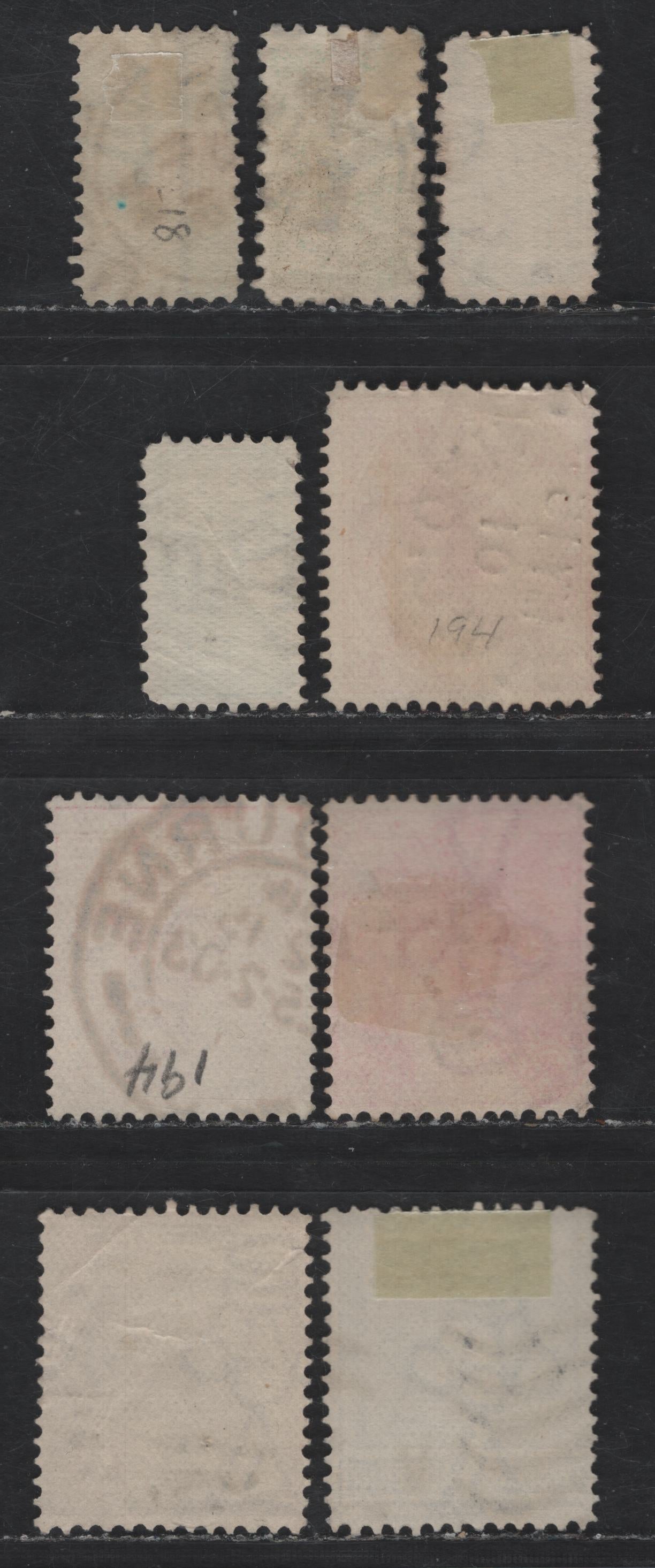 Lot 68 Australia (Victoria) SG#384c, 401c, 384, 385b, 385c, 384b, 387 1/2d - 2.5d Emerald - Dull Blue Queen Victoria, 1901-1910 Postage Issue, 9 Fine/Very Fine Used Singles, V over Crown Wmk, Dies 1-3 Of 1/2d, Perf 11.5 Type 3, 1d Dies 2 & 3, 2d Die 1.