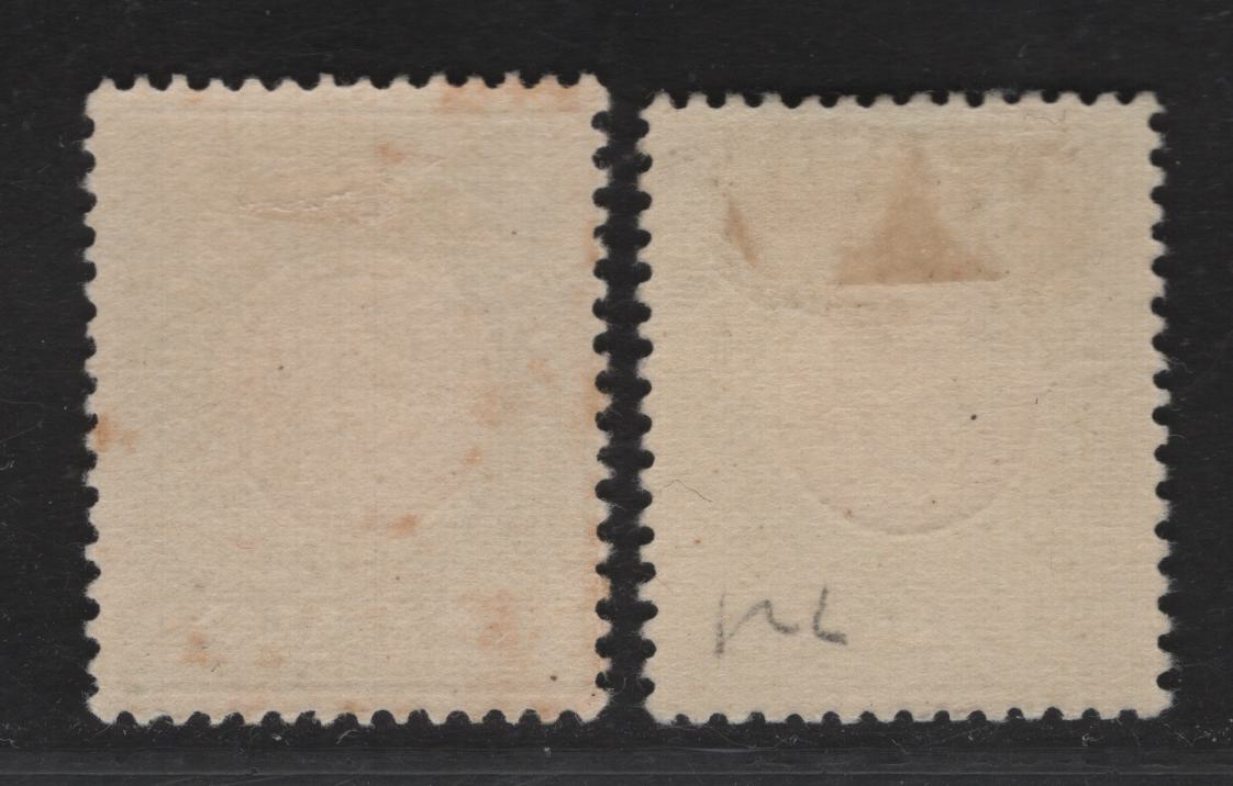 Lot 102 (C) New Zealand SG#D34, D36 1d - 3d Rose & Pale Yellow Green - Rose & Green Numeral, 1925-1935 Postage Due, 2 F/VFOG Singles, Cowan Paper, Perf 14