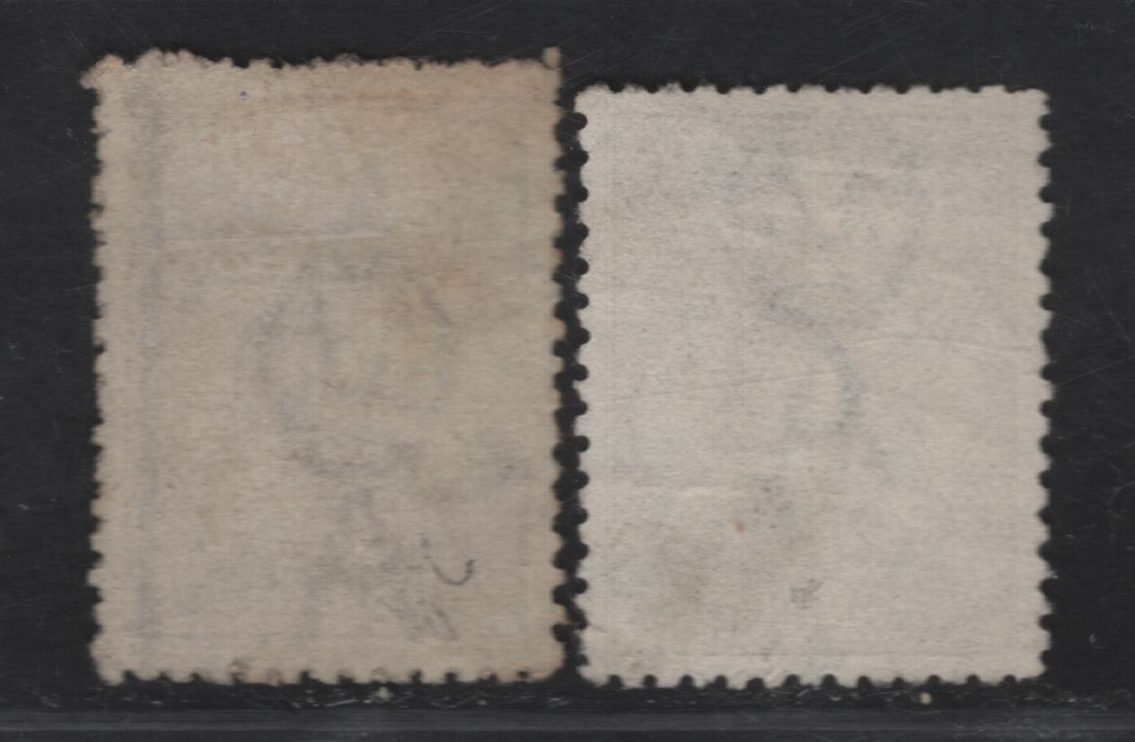 Lot 172 (C) Australia SG#41, 74 2/- Brown - Maroon Kangaroo & Map, 1915-1927 Kangaroo & Map 3rd Issue, 2 Very Fine Used Singles, 3rd Wmk