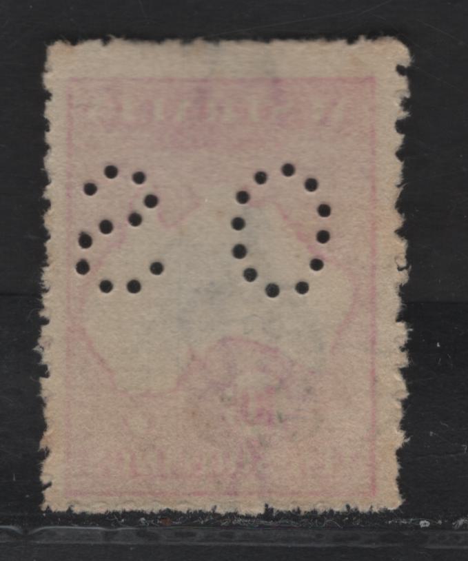 Lot 176 (C) Australia SG#O51 10/- Gray & Aniline Ink Kangaroo & Map, 1915-1927 Kangaroo & Map 3rd Issue, A Fine Used Single, 3rd Wmk, Perf Small OS, Wartime Printing With Usual Rough Perforations Of That Time.