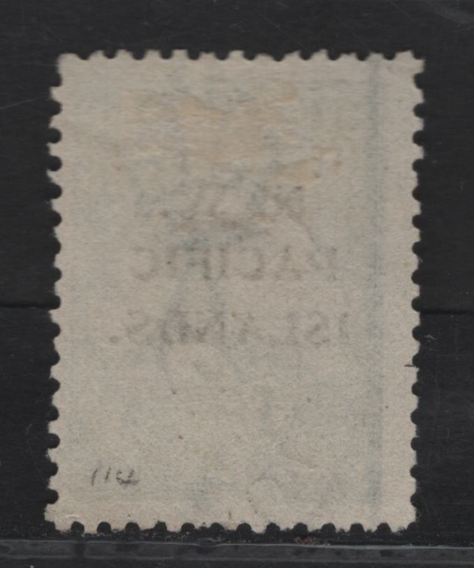 Lot 177 New Guinea SG#113 1/- Pale Emerald Kangaroo & Map, 1918-1922 Kangaroo & Map 3rd Issue, A Fine Used Single, 3rd Wmk, P of Pacific Over Space Between I's of Island