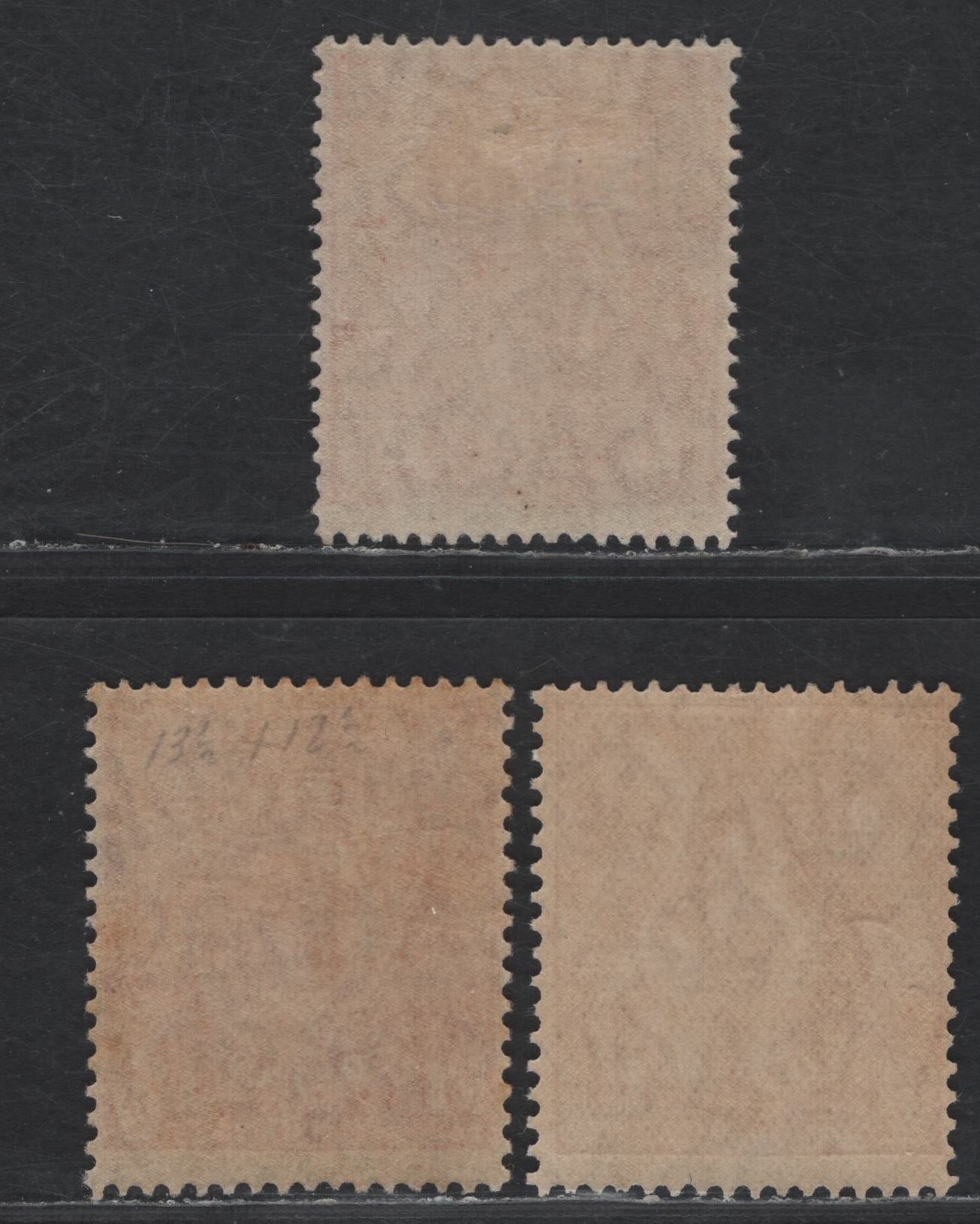 Lot 231 Australia SG#87, 96-a 1.5d Scarlet - Golden Scarlet King George V, 1926-1930 KGV Heads Issue, 3 F/VFOG Single, Perfs 14 & 13.5x12.5 (Both Shades), Small Multiple Wmk
