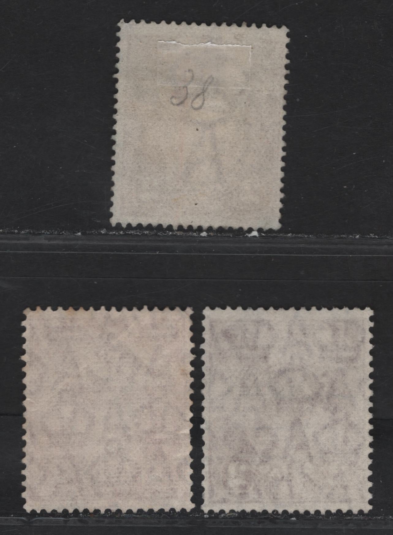 Lot 243 (C) Australia SG#78, 98 2d Red Brown King George V, 1924-1930 KGV Heads Issues, 3 Fine/Very Fine Used Singles, Single Crown & Small Multiple Wmks, Perf 13.5x12.5