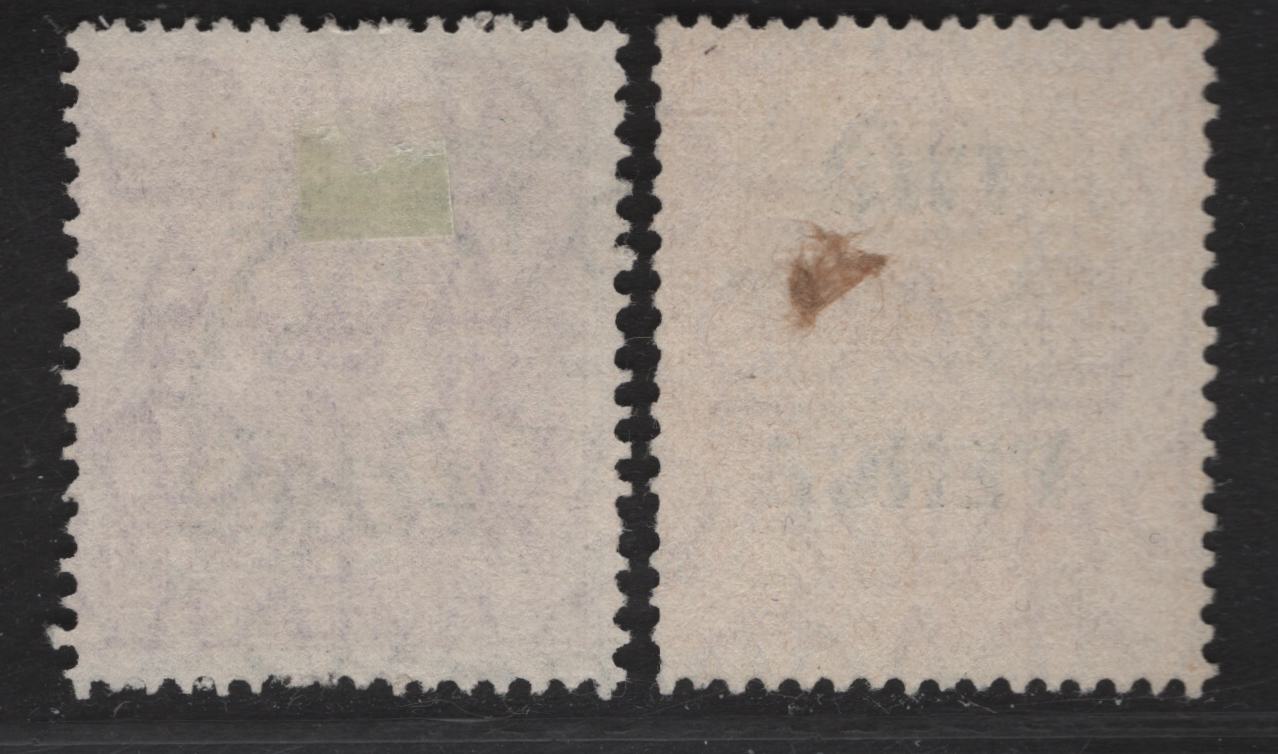 Lot 256 (C)  Australia SG#119-120 2d - 5d on 4.5d Golden Scarlet - Violet King George V, 1930 Surcharged KGV Heads Issue, 23 Very Good/Fine Used Singles