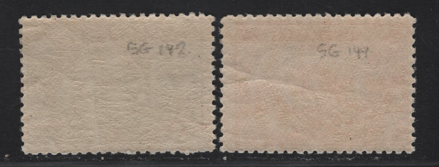 Lot 289 (C) Australia SG#141-142 2d - 3d Scarlet - Blue Sydney Harbor Bridge, 1932 Opening Sydney Harbor Bridge Issue, 2 VFNH Singles