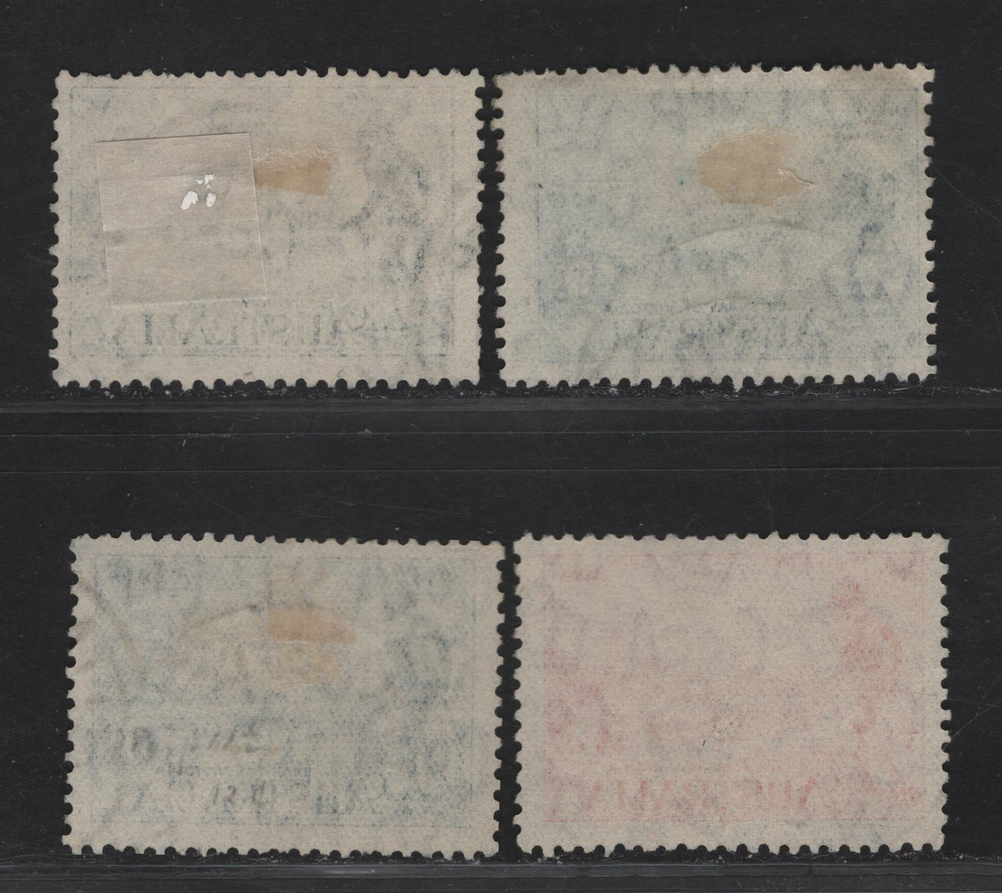 Lot 296 Australia SG#147a-149a 2d - 1/- Orange Vermillion - Black Melbourne & R Yarra, 1934 Victoria Centenary Issue, 3 Fine Used Singles, Perf 11.5, 2 Shades Of 3d