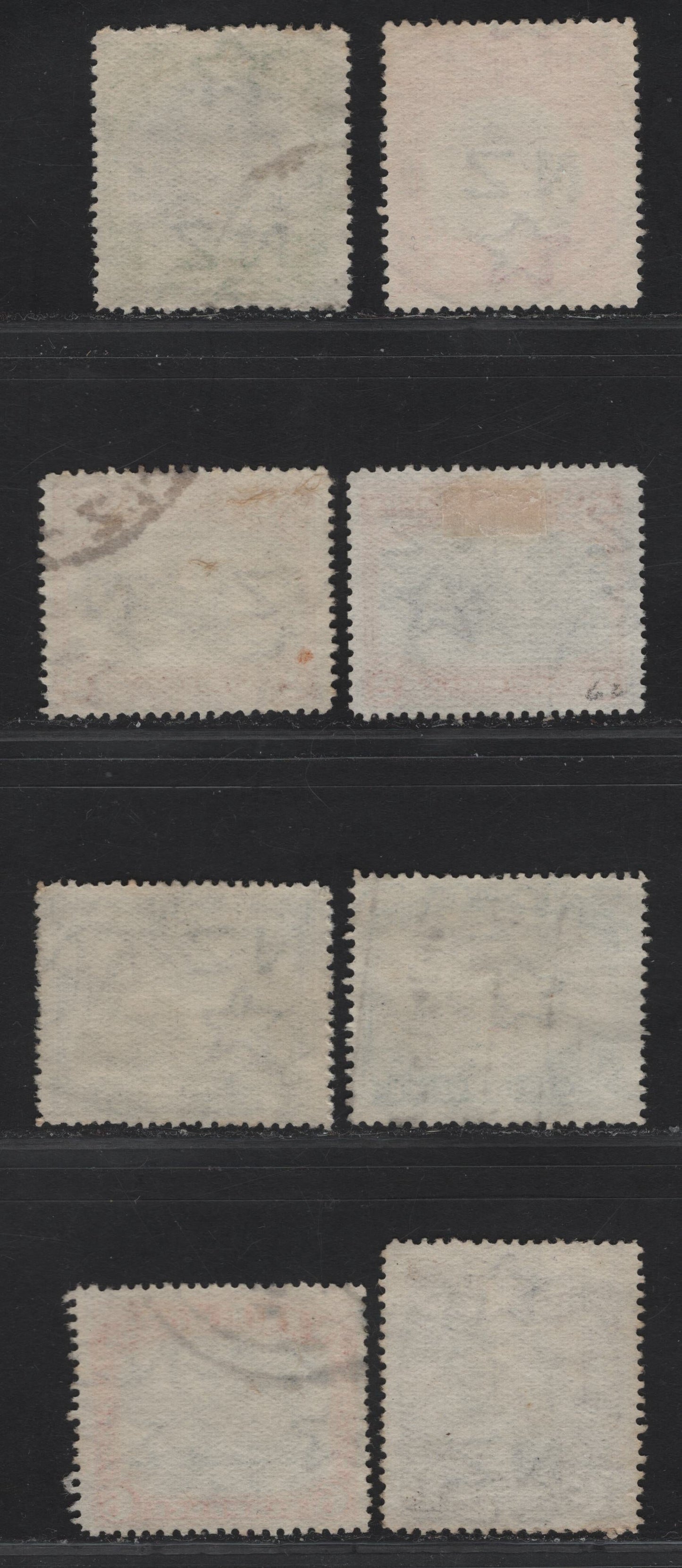 Lot 325 (C) Cook Islands SG#62-68 1/2d - 1/- Emerald & Black - Black & Purple Capt Cook - King George V, 1932-1936 Pictorial Issue, 8 Fine/Very Fine Used Singles, Single Star & NZ Wmk, Extra Shade Of 2d