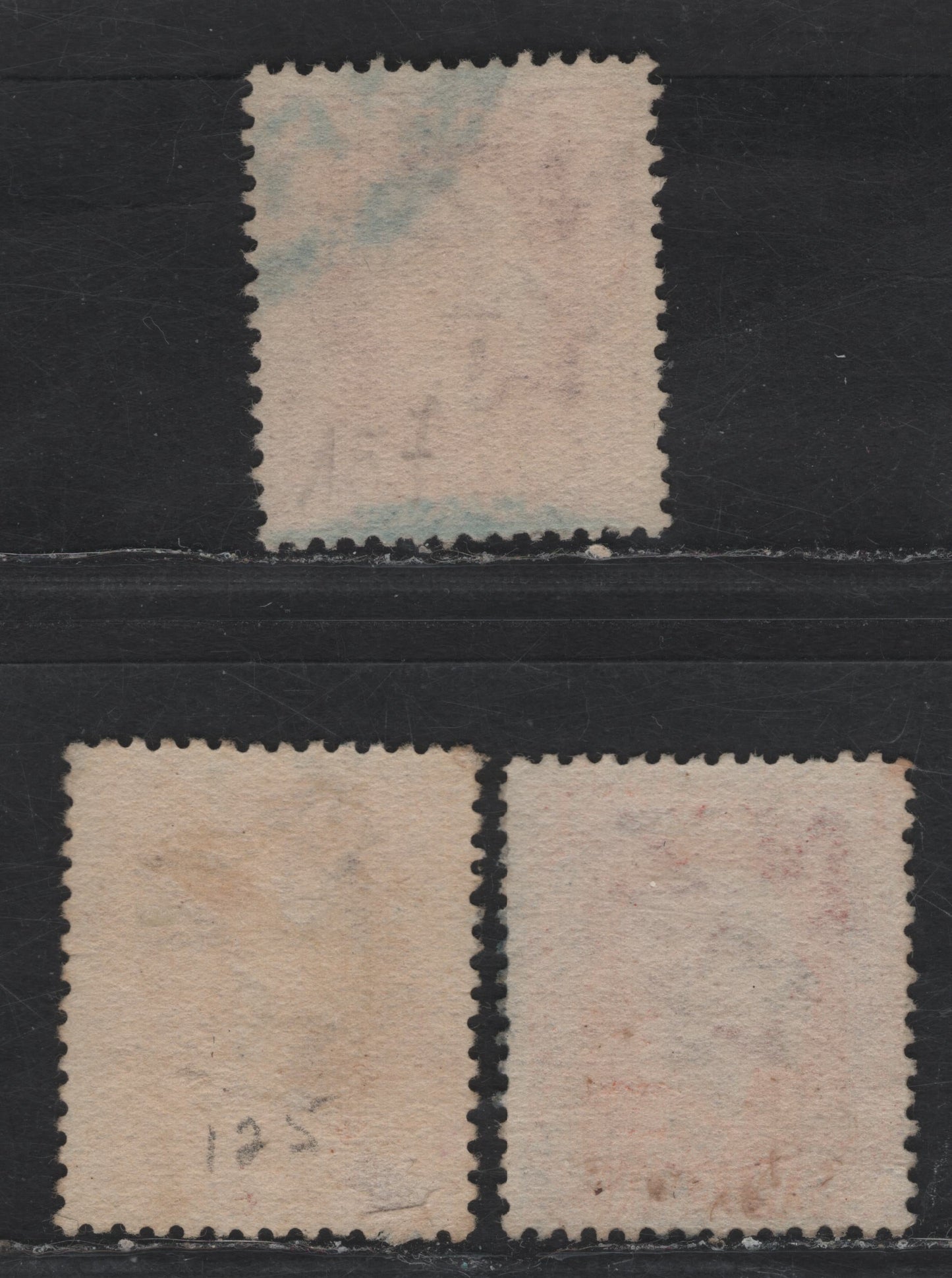 Lot 33 (C) New Zealand SG#426, 428, 430 7.5d - 1/- Red Brown - Vermillion King George V, 1915-1930 Pictorial Issue, 3 Fine Used Singles, Perfs 14x13.5