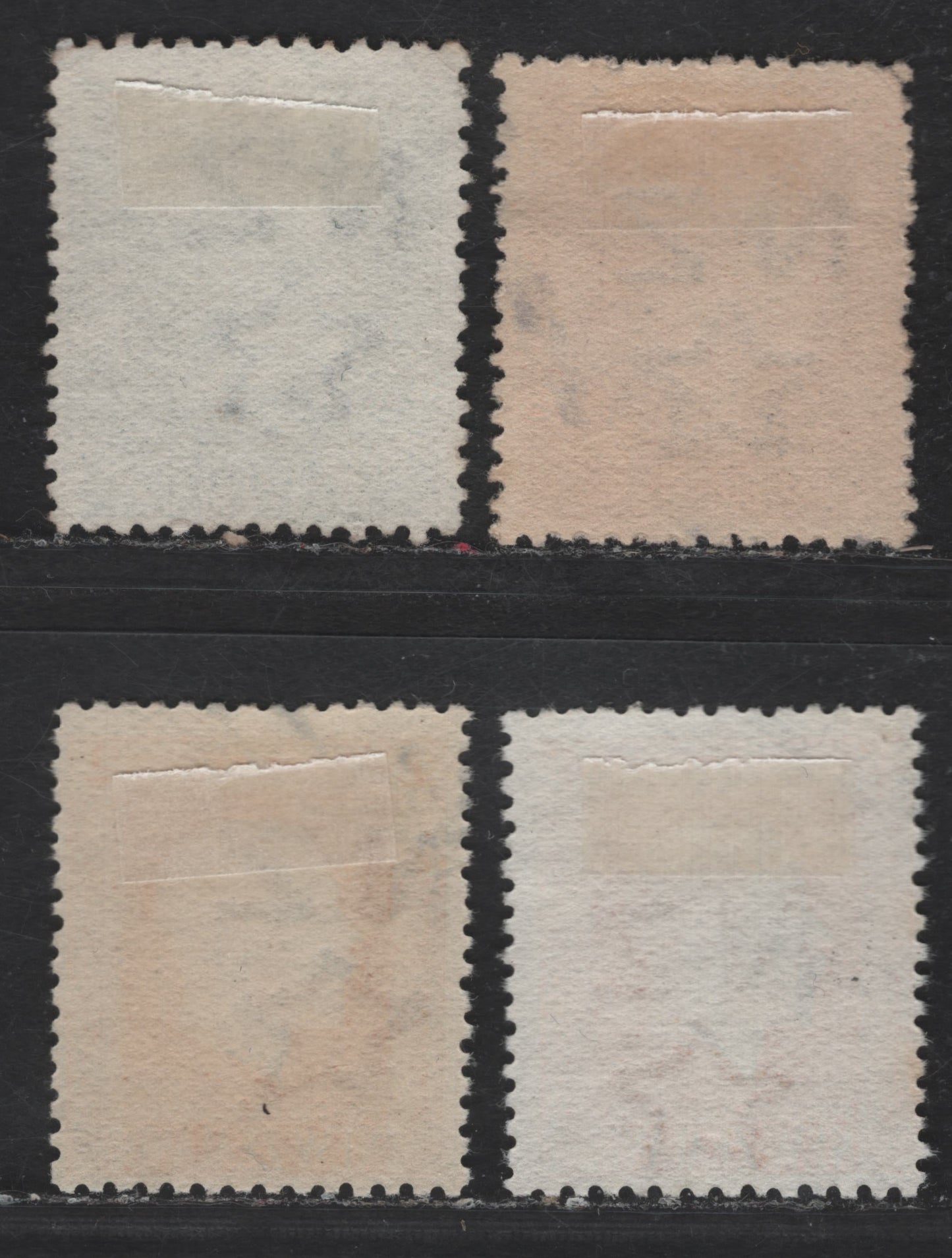 Lot 35 (C) New Zealand SG#416a-418a, 420, 421C 1.5d - 4d Gray Slate - Yellow King George V, 1915-1930 KGV Sideface Issue, 4 Fine Used Singles, Perf 14x14.5