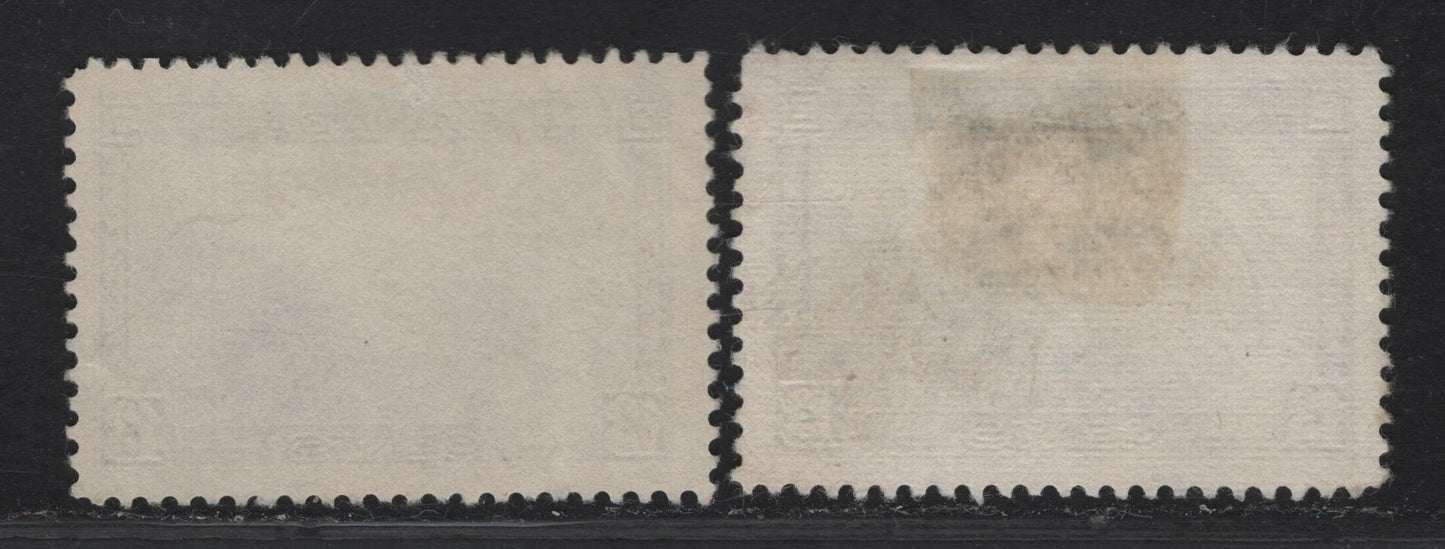 Lot 366 Canada #242 13c Dark Blue Halifax Harbor, 1938 Pictorial Issue, 2 Fine/Very Fine Used Singles, CBN-L (Salisbury, May 6 1939) & CBN-Q (Winnipeg, Feb 22 1940) Papers, SON CDS Examples