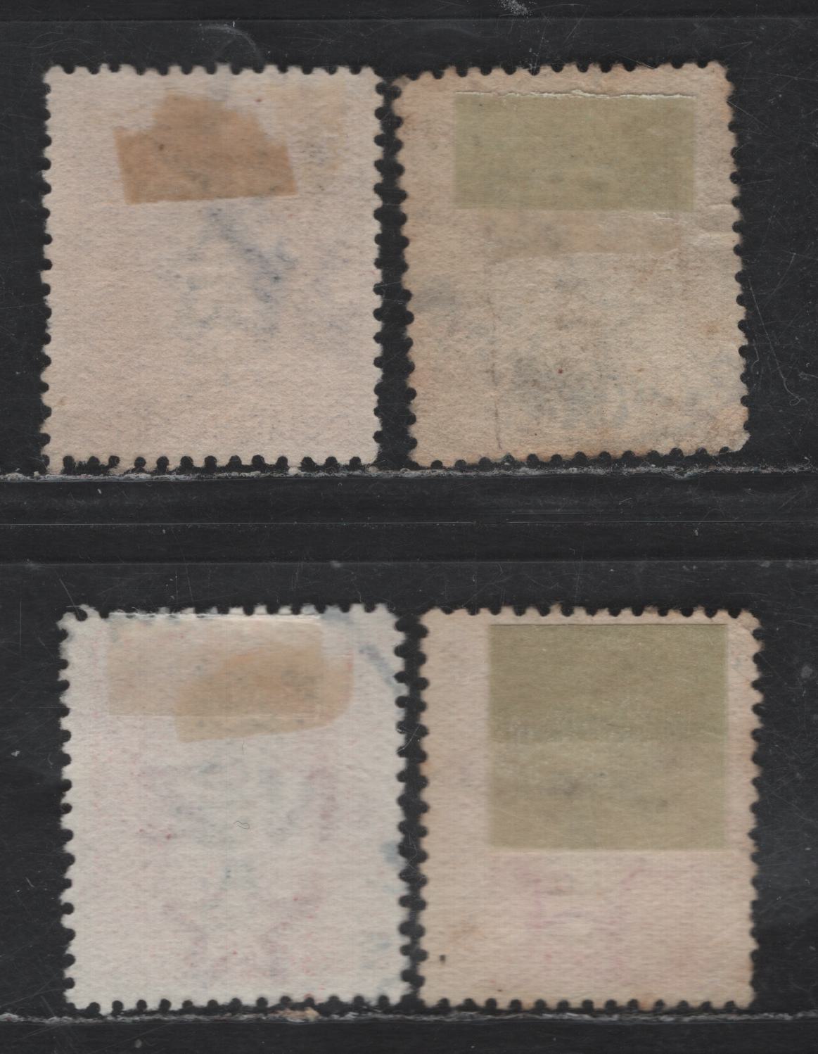 Lot 42 (C) New Zealand SG#O100, O102, O104 3d - 6d Chocolate - Carmine Rose King George V, 1915-1927 KGV Sideface Issue, 3 Fine/Very Fine Used Singles, Perf 14x13.5, Official Overprint