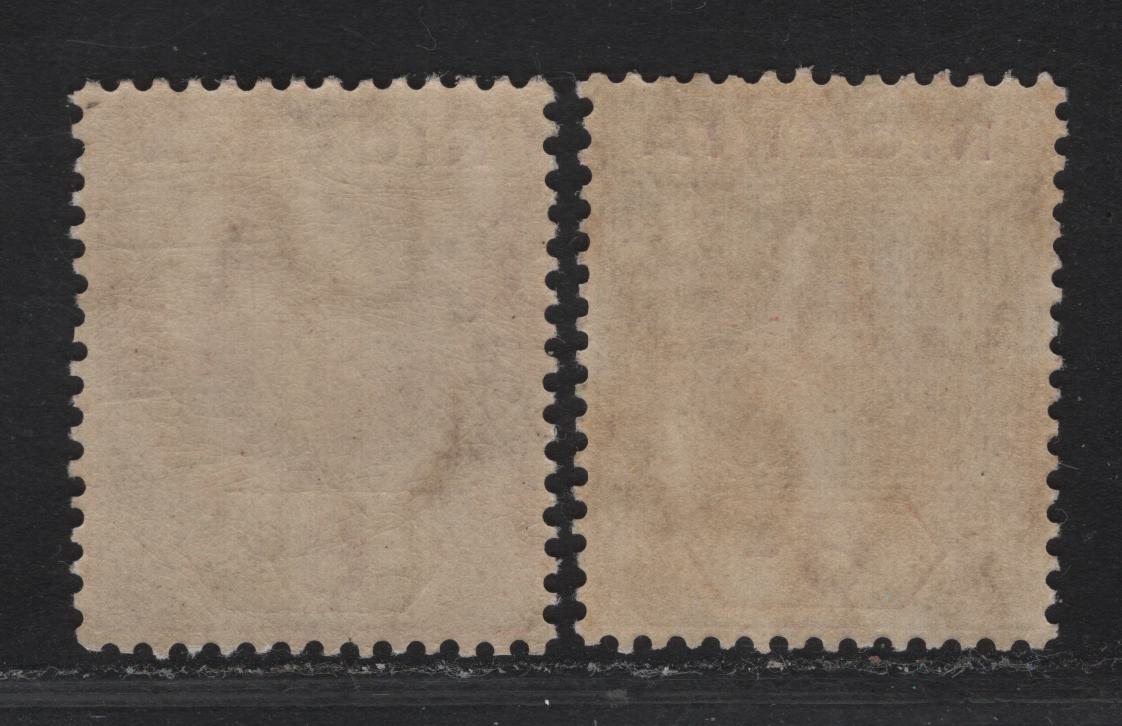 Lot 110 Nigeria SG#7 6d Dull Purple & Bright Magenta - Dull Reddish Purple & Bright Magenta King George V, 1914-1929 KGV Imperium Keyplate Issue, Wmk Multiple Crown CA, 2 VFNH Singles, Die 1, Multiple Crown CA Wmk