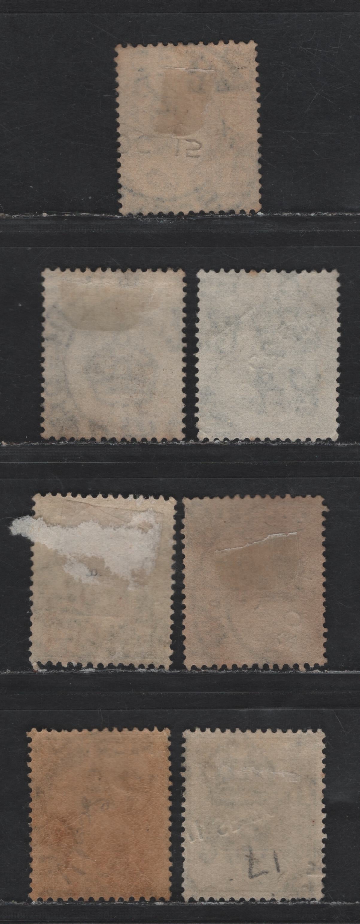 Lot 179 Nigeria SG#18 2d Gray - Greenish Gray King George V, 1921-1932 KGV Imperium Keyplate Issue, Wmk Multiple Script CA, 7 Fine Used Singles, Die 1, Dated Copies Include 1921-1924